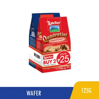 SALE! Buy Loacker Quadratini Napolitaner 125g & Loacker Quadratini Chocolate 125g Save P25