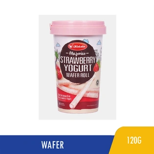 Kokola Majorico Wafer Roll Strawberry Yogurt 120g