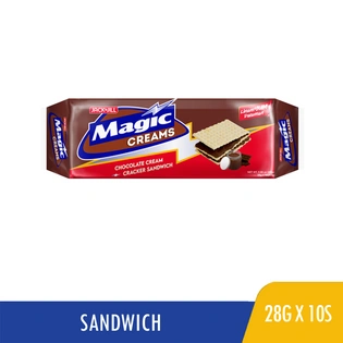Magic Creams Cracker Sandwich Chocolate Cream 28gx10s