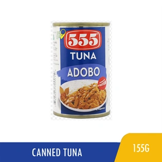 555 Tuna Flakes in Adobo Easy Open Can 155g