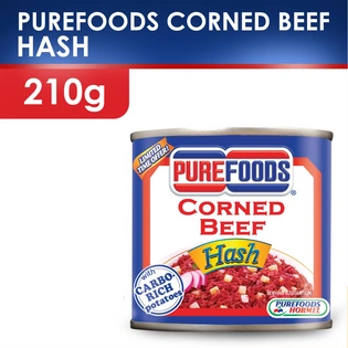 Purefoods Corned Beef Hash Easy Open Can 210g