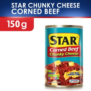 Star Corned Beef Chunky Cheese Easy Open Can 150g