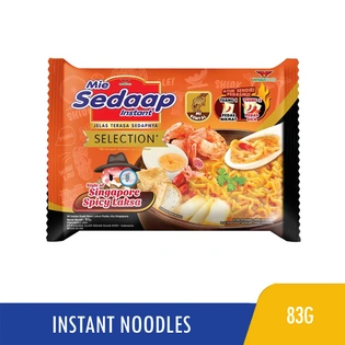 Mi Sedaap Mi Segera Instant Noodles Jelas Teresa Sedapnya Singapore Spicy Laksa Mi Sup 83g