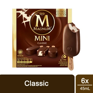 Magnum Minis Classic Ice Cream Pack 6x45ml
