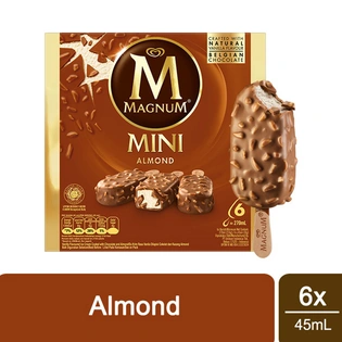 Magnum Minis Almond Ice Cream Pack 6x45ml