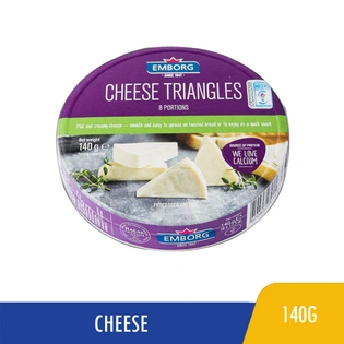 Emborg Processed Cheese Triangles 140g