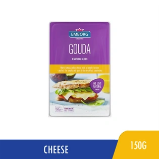 Emborg Gouda Slice Cheese 12x150
