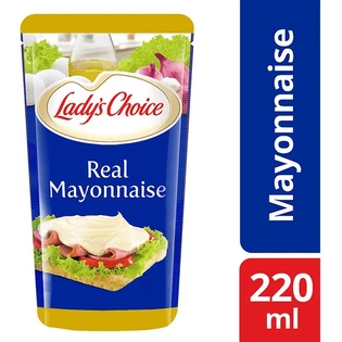 Lady's Choice Real Mayonnaise Regular 220ml Pouch