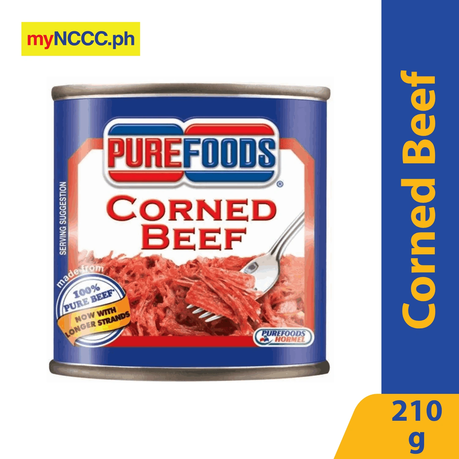 Purefoods Corned Beef Easy Open Can 210g - | NCCC Online Store