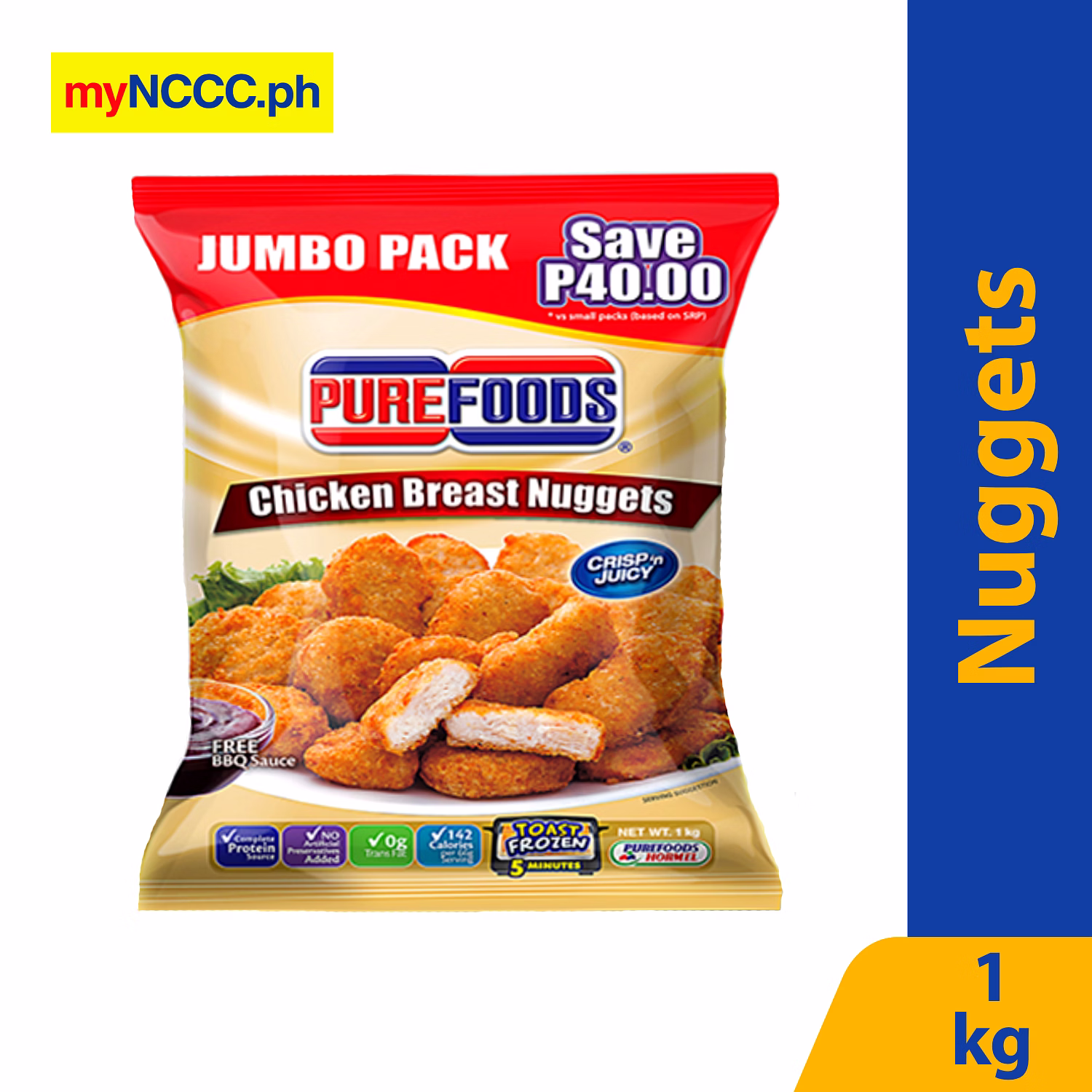 Purefoods Chicken Breast Nuggets 1kg NCCC Online Store