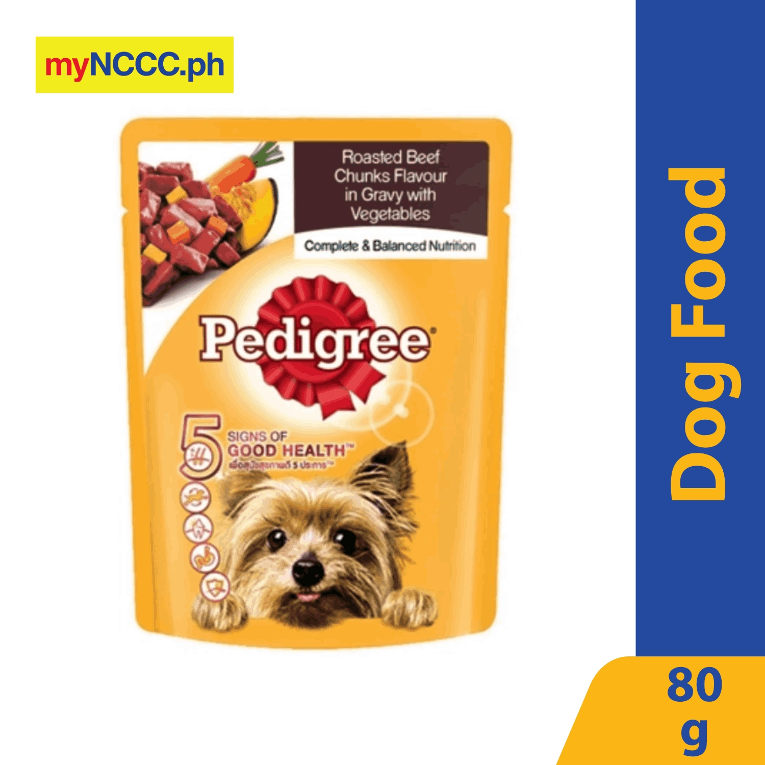 Pedigree beef chunks outlet in gravy