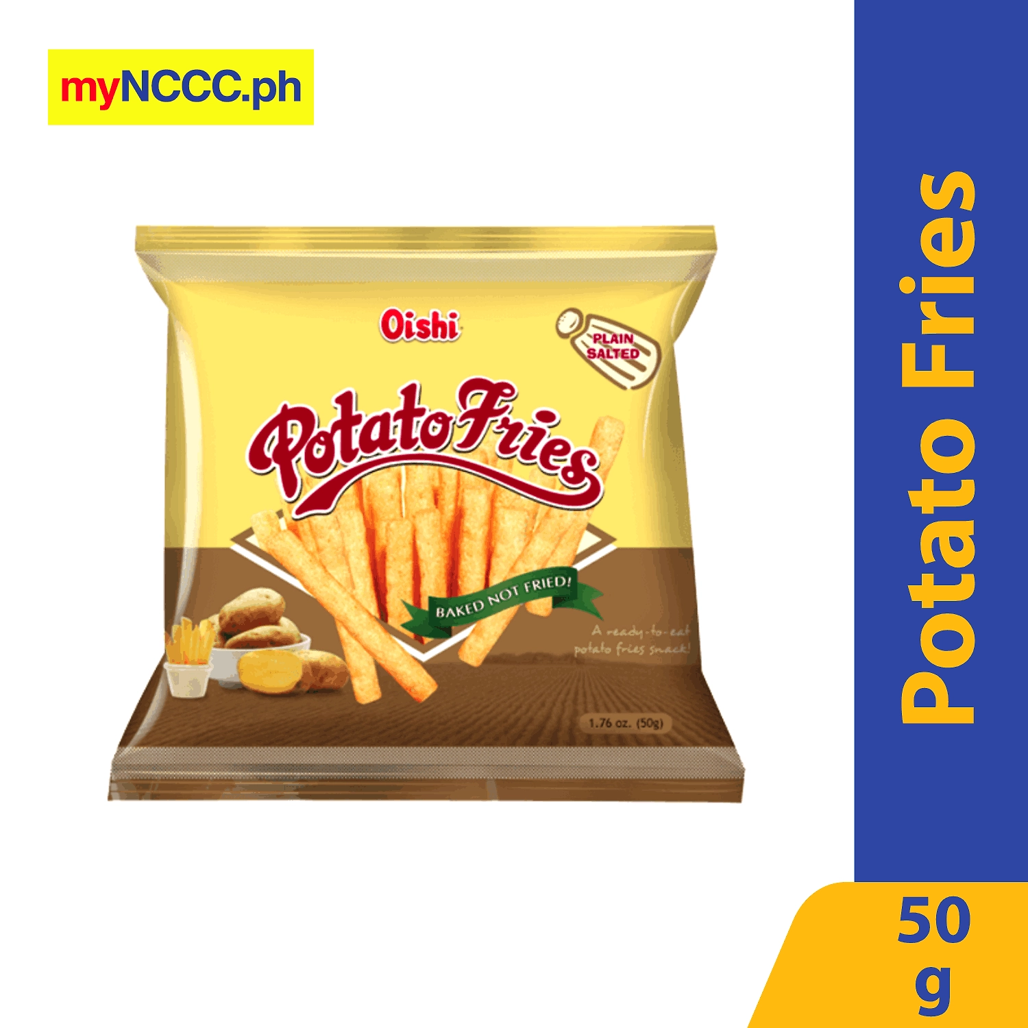 Oishi Potato Fries Plain Salted 50g Nccc Online Store