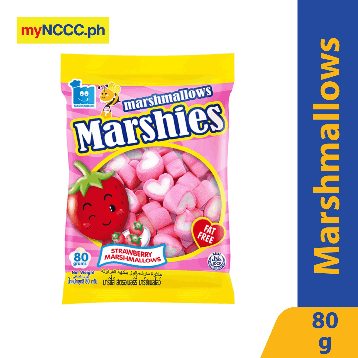 Marshies Marshmallows Strawberry 80g 