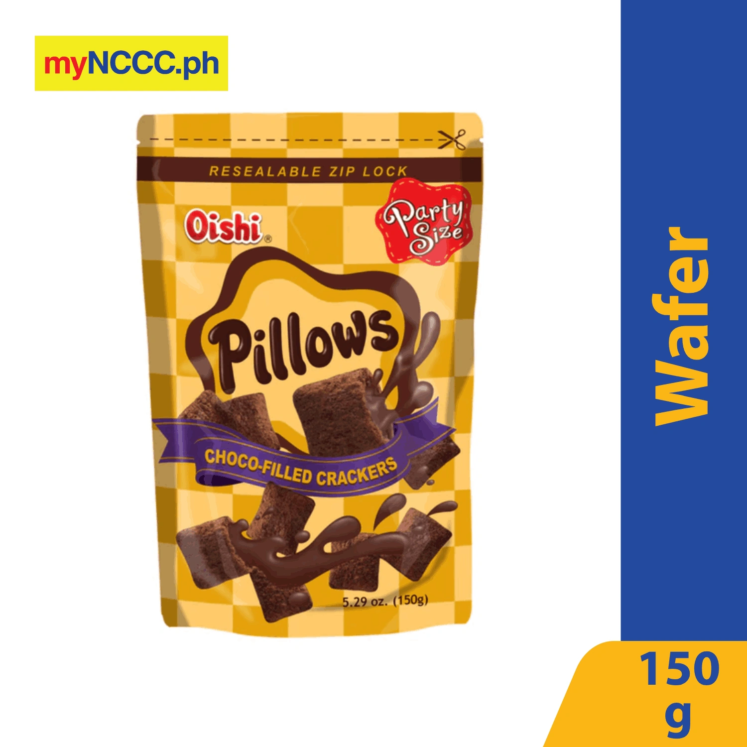 Oishi Pillows Choco Filled Crackers 150g Nccc Online Store