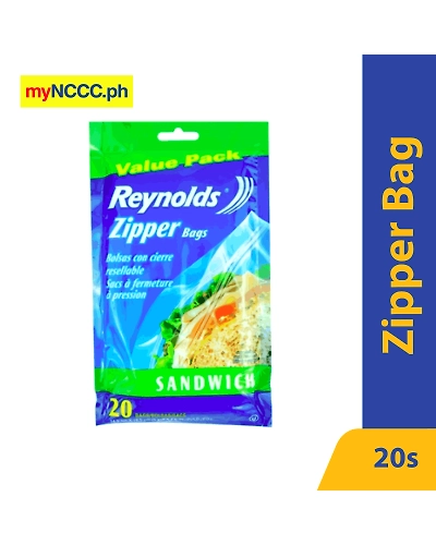 Reynolds Value Pack Zipper Bags for Sandwich 14.9cmx16.50cm 20s-11503104