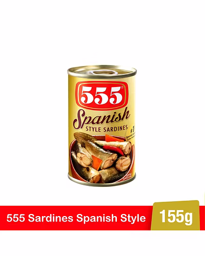 555 Sardines Spanish Style In Oil Easy Open Can 155g-10030588