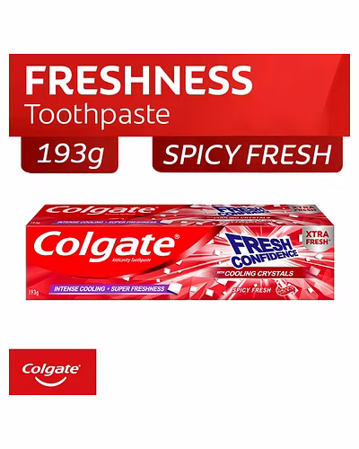 Colgate Toothpaste Fresh Confidence with Cooling Crystals Spicy Fresh 193g-10057426