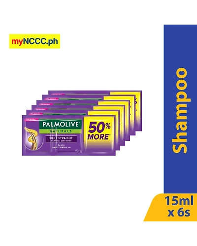 Palmolive Naturals Shampoo Silky Straight Triple Sachet 15mlx6s-10934206