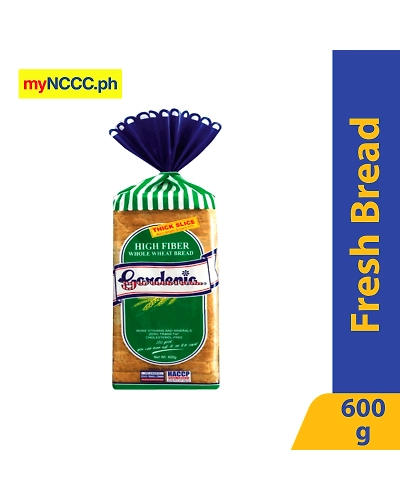 Gardenia High Fiber Wheat Bread Thick Slice 600g-10506575