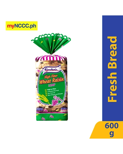 Gardenia High Fiber Wheat Raisin Loaf 600g-10786056
