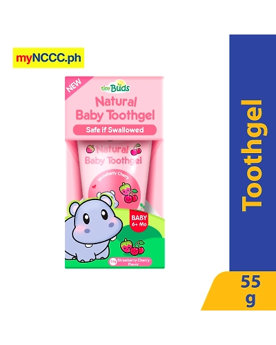 Tiny Buds Natural Baby Toothgel Stage 1 Strawberry Cherry 55g-11517842