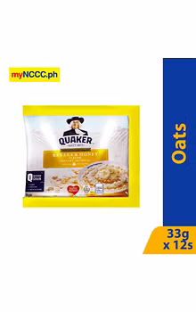 Quaker Oatmeal Banana & Honey 33gx12s