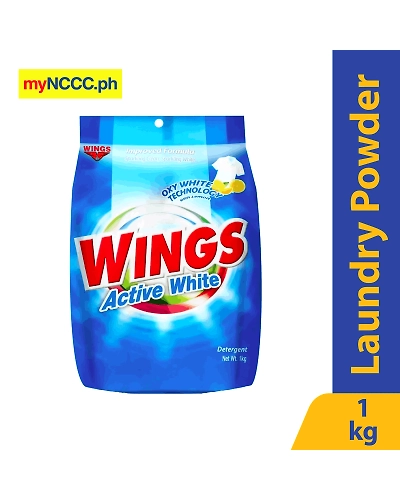 Wings Detergent Powder White 1kg-10427493