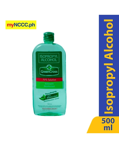 Green Cross Isopropyl Alcohol 70% Solution with Moisturizer 500ml-10012220