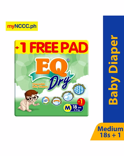 EQ Baby Diaper Dry Medium 18s-10037595
