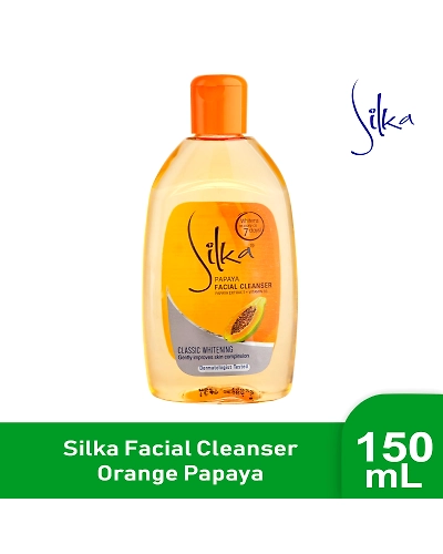 Silka Facial Cleanser Papaya For Skin Whitening 150ml-10063453