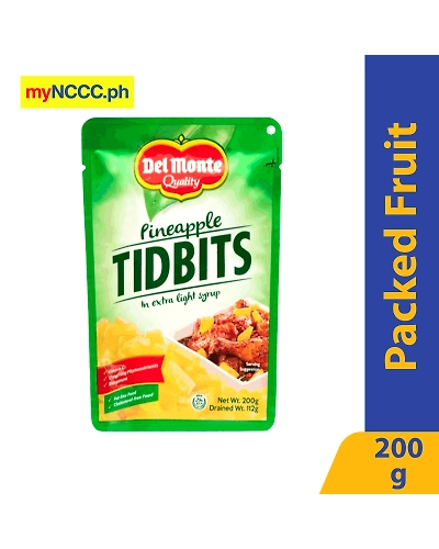 Del Monte Pineapple Tidbits Stand-Up Pouch 200g-10954271