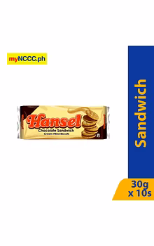 Hansel Sandwich Choco 30gx10s