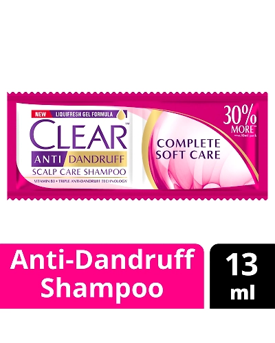 Clear Anti Dandruff Shampoo Complete Soft Care 13ml 6s-10456222