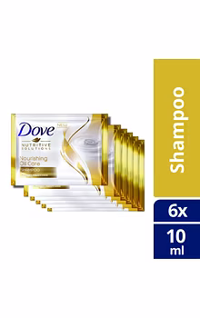 Dove Shampoo Nourishing Oil Care Gold 10mlx6s