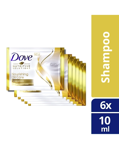 Dove Shampoo Nourishing Oil Care Gold 10mlx6s-10619254