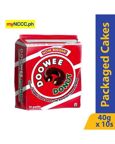 Doowee Donuts Choco Dipped with Bavarian Filling 40gx10s-10668285