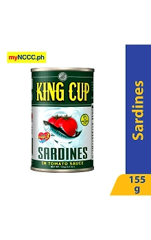 King Cup Sardines In Tomato Sauce Easy Open Can 155g