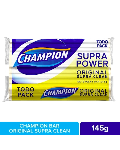 Champion Detergent Bar Supra Clean Todo Pack 145g-10469281