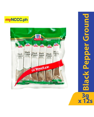 McCormick Black Pepper Ground 3gx12s-10644515