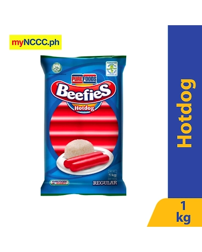 Purefoods Beefies Hotdog Regular 1kg-10005307