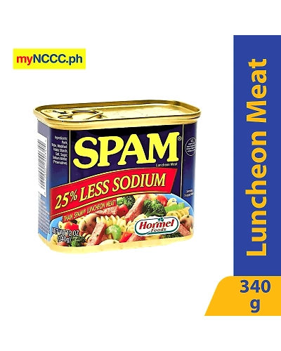 Spam 25% Less Sodium Luncheon Meat 340g-10039632