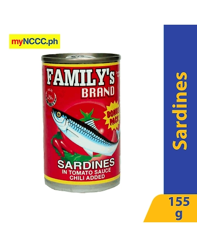 Family's Brand Sardines Tomato Sauce Chili Bonus Pack Easy Open Can 155g-10058902
