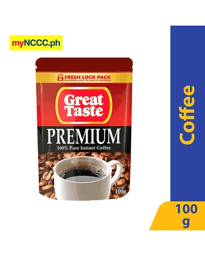 Great Taste Instant Premium Pure Coffee Pouch 100g-10057646
