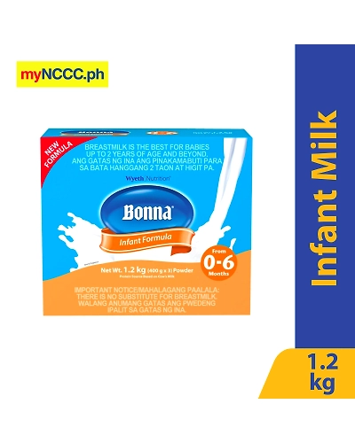 Bonna Infant Formula With Nucleotides 0-6 Months 1.2kg-10574609