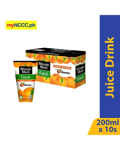 Minute Maid Fresh Orange Juice Drink 200mlx10s-11253555