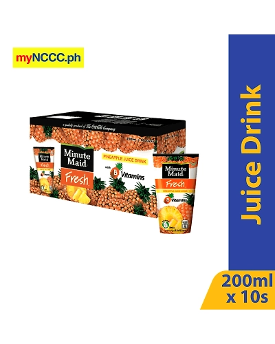Minute Maid Fresh Pineapple Juice Drink 200mlx10s-11427100