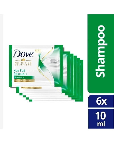 Dove Shampoo Hair Fall Rescue Plus 10ml x 6s-10726796