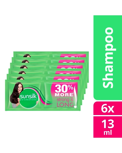 Sunsilk Shampoo Strong &amp; Long 13ml x 6s-10456211
