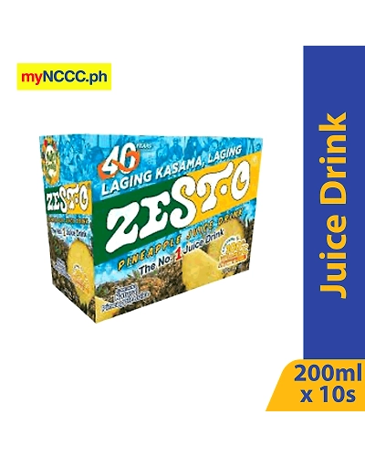 Zesto Juice Drink Pineapple 200mlx10s-10145412
