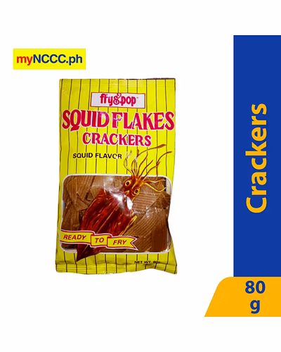 Fry &amp; Pop Squid Crackers 80g-10249051